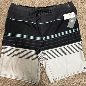 NWT O'Neill Catalina Avalon Board Shorts Swim Trunks DCH Brisbane Charcoal, 36